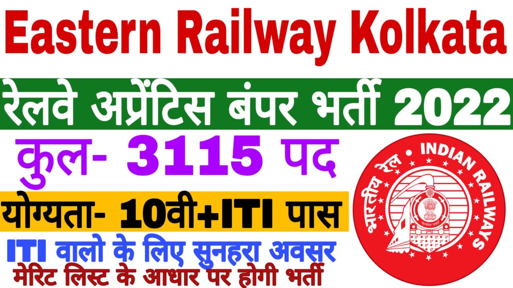 Eastern Railway Apprentice Form 2022
